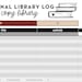 Personal Home Library Log Spreadsheet · catalog the Books You Own - Etsy