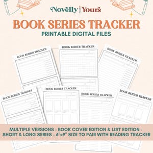 Buchreihentracker - Digitale Druckbare Dateien - Lesejournal PDF Seiten drucken lassen