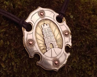 Glastonbury Tor. St Michael's Tower pendant.