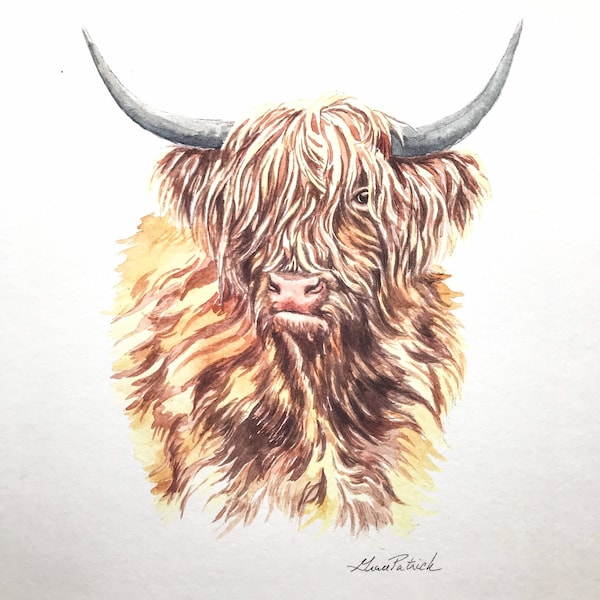 Highland Cow Print | Father’s Day | Shaggy Cow | Dad Art