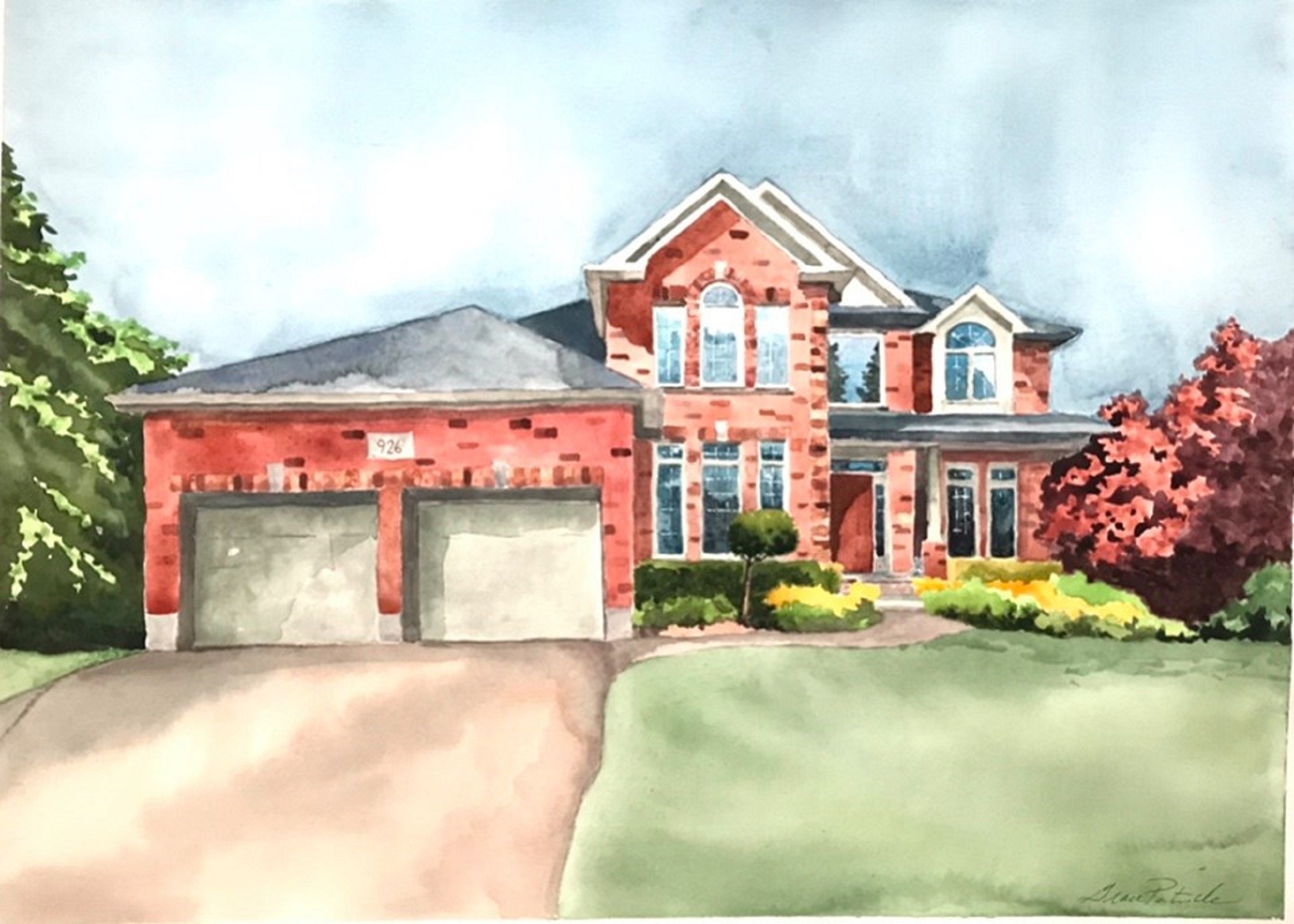 Art commission Gift for parents Custom illustration Commission drawing