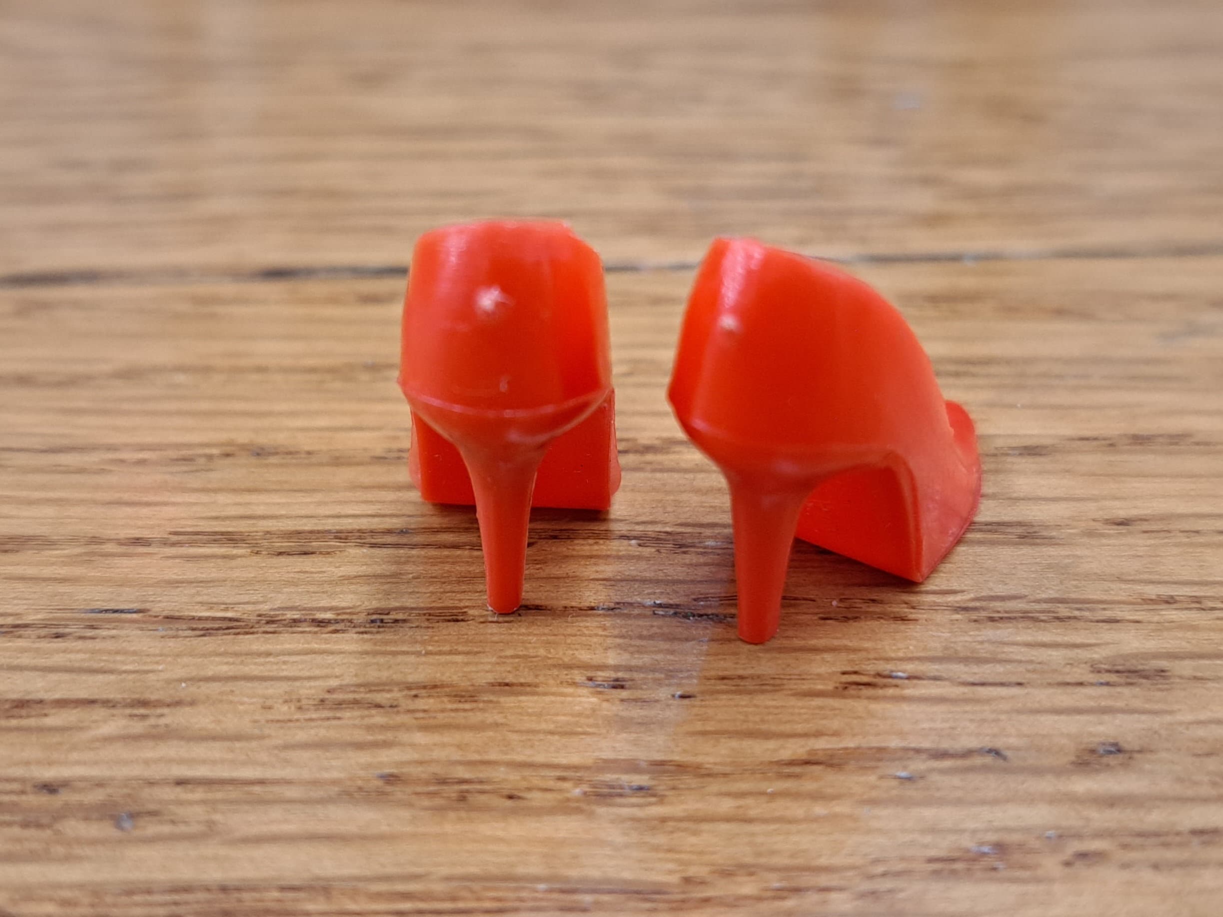 Vintage Barbie Red Spike Closed Toe Heels Rare - Etsy