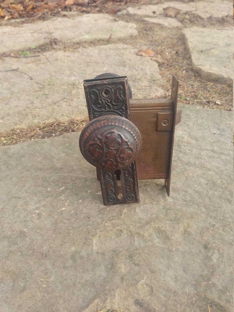 Skeleton Key Door Knobs Plates Lock Etsy