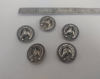Vintage Dilly Horse Shoe Buttons