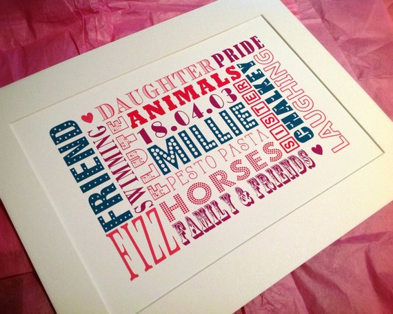 personalised gifts for teenage girl