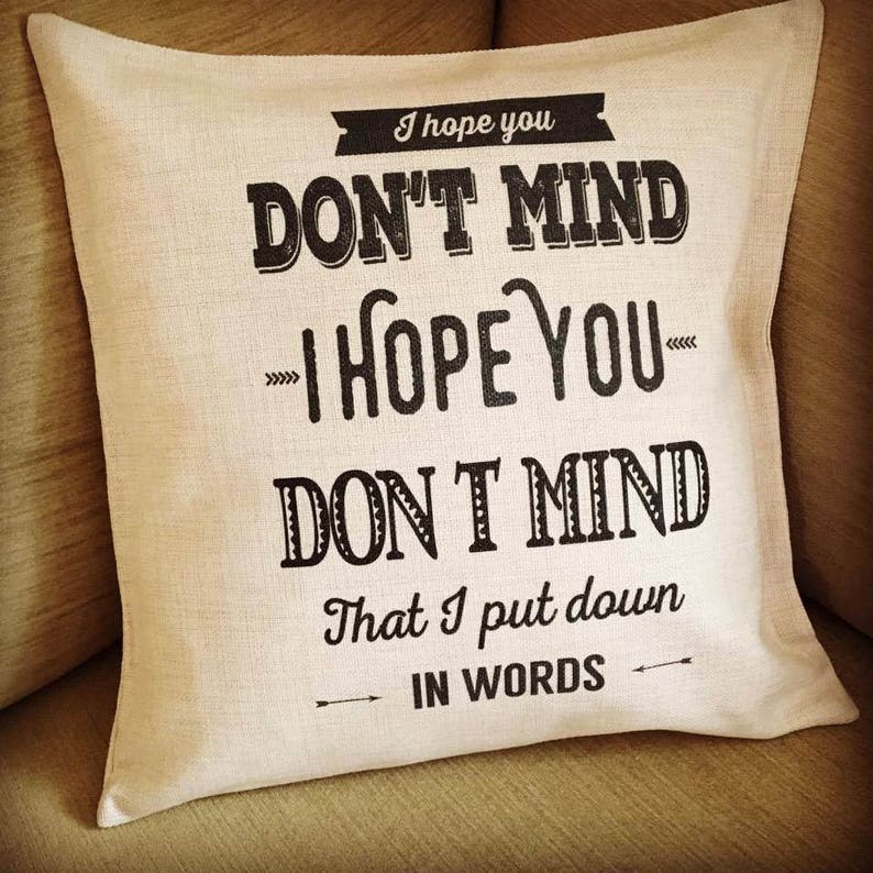 Lyrics Cushion/personalised Cushion/song Words Cushion/vintage Etsy