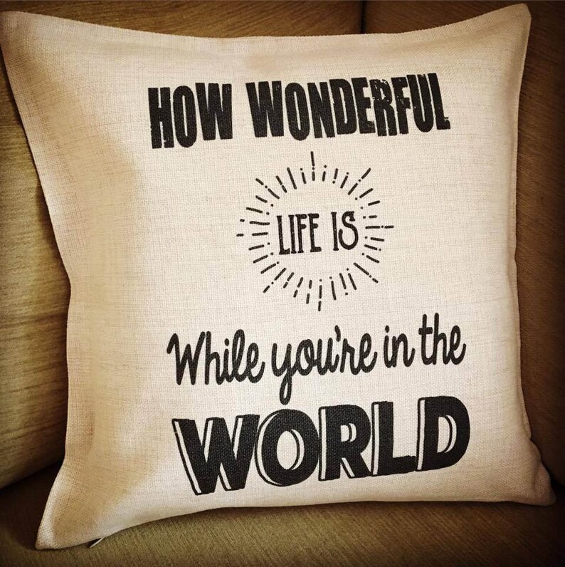 Lyrics Cushion/personalised Cushion/song Words Cushion/vintage Etsy