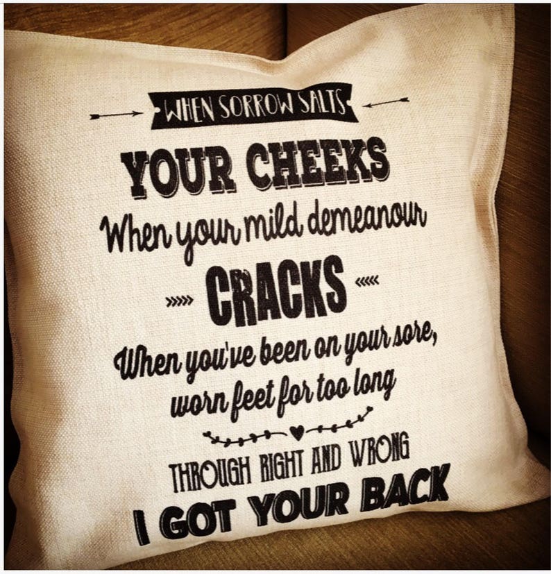 Lyrics Cushion/personalised Cushion/song Words Cushion/vintage Etsy