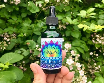 Glycerin Blue Lotus Tincture Lily Nymphaea Caerulea Vegetable Glycerin Based Vegan Alcohol Free