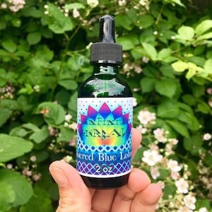 Egyptian Blue Lotus Tincture Lily Nymphaea Caerulea Glycerite Vegetable Glycerin Based Vegan Alcohol Free