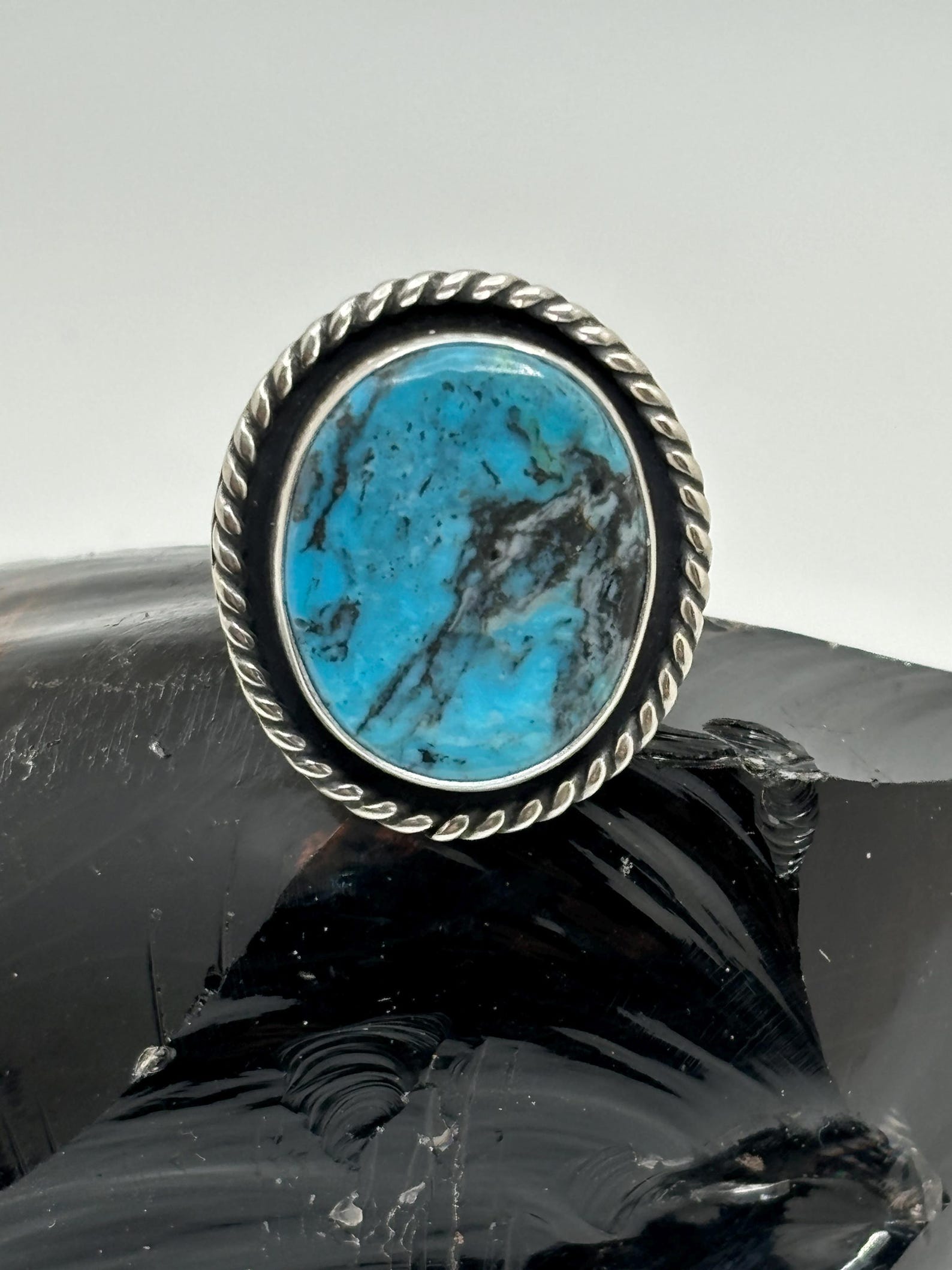 Chester Charley Sterling Kingman Turquoise Ring (AA) main image 1