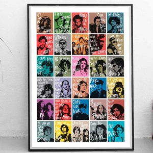 The Warriors Movie Print: Character Quotes, Coney Island Gangs