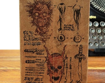 Necronomicon Book of the Dead 80s Horror Recycled Greeting Card  Classic Horror Comedy  80s
