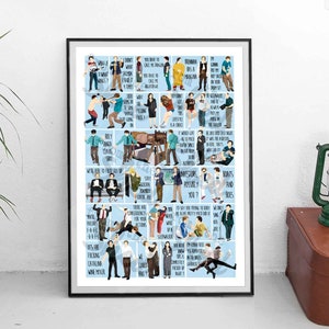 STEPBROTHERS  Movie  Character Quotes  Wall Art Print  Mancave Poster Will Ferrell  Prestige Worldwide  Catalina Wine Mixer