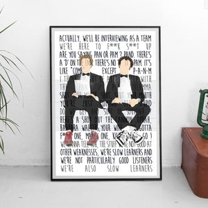 Step Brothers Movie Quotes Wall Art Print  Poster  Will Ferrell Illustration  Comedy Prestige Worldwide