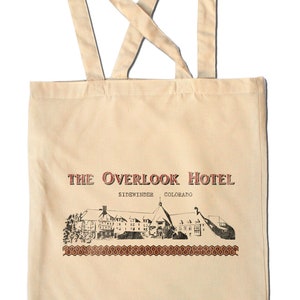 The Shining Overlook Hotel Shopping Tote Bag Horror  Room 237  70s Movie  Kubrick Stephen King  Redrum