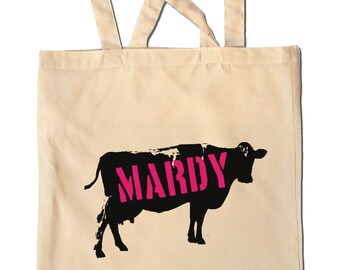 Mardy Cow Shopping Tote Bag Yorkshire Northern Humour Moody