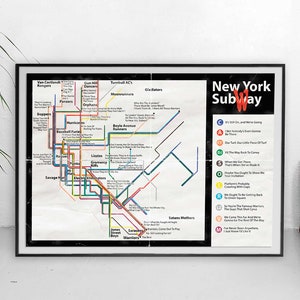 The warriors Vintage Style Film Zitate Subway Map Wand Kunst Druck New York Coney Island NYC Gangs 1979 Film Memorabilien