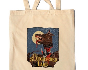 American Werewolf in London - Slaughtered Lamb - Shopping Tote Bag - Horror - 80s - Werewolf - Movie