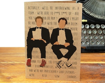 Stepbrothers - Step Brothers - Greeting Card - Recycled - Interview Scene - Classic Comedy - Movie Quotes - Will Ferrell