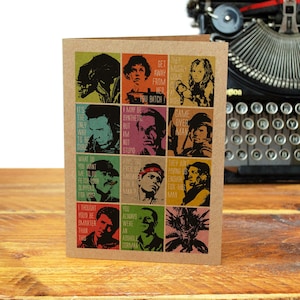 Personnages extraterrestres Carte de voeux Science-fiction Film classique 1986 Ripley Xenomorph Hicks Hudson