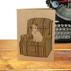 Eddie the Dog Arrête de me fixer Martins Chair General Carte de voeux Frasier Crane J'écoute Niles