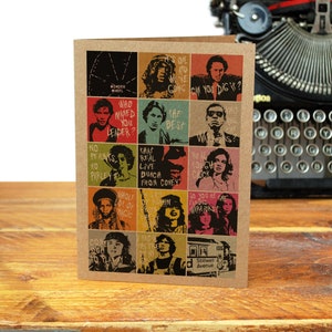 The Warriors Characters Greeting Card  New York  Gangs  Baseball Furies  Orphans  Can You Dig it  1979 Movie