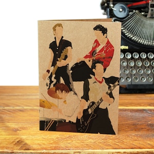 Carte de voeux punk recyclée The Clash London Calling