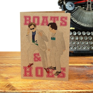 Demi-frères, demi-frères, bateaux et houes Carte de voeux Comédie classique Will Ferrell