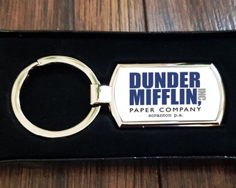 Dunder Mifflin Key Ring  Key Fob The Office  Scranton TV Show Comedy That&#39;s what she said