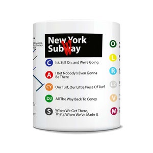 The Warriors Coffee Mug Movie Quotes 1979 Movie Coney Island Gangs  Can You Dig It  Baseball Furies  New York  Subway