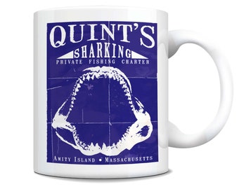 Jaws - Quint - Coffee Mug - Sharking - Movie - Classic - Amity