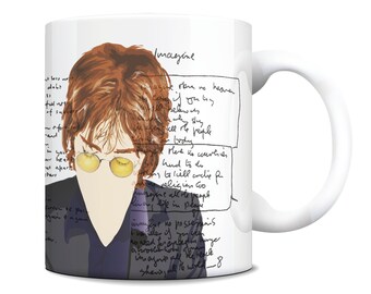 John Lennon Coffee Mug Cup Imagine Woman Jealous Guy Etsy