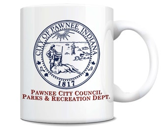 City of Pawnee - Parks & Recreation - Coffee Mug - Leslie Knope - TV Show - Comedy