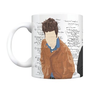 Bob Dylan Coffee Mug The Times they are a Changin Like a Rolling Stone Blowin in the Wind Song Lyrics 60s Folk Music image 1