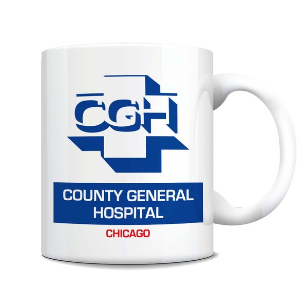 ER - Emergency Room  - Coffee Mug - County General Hospital - Chicago - Medical Drama - Hospital - TV Show