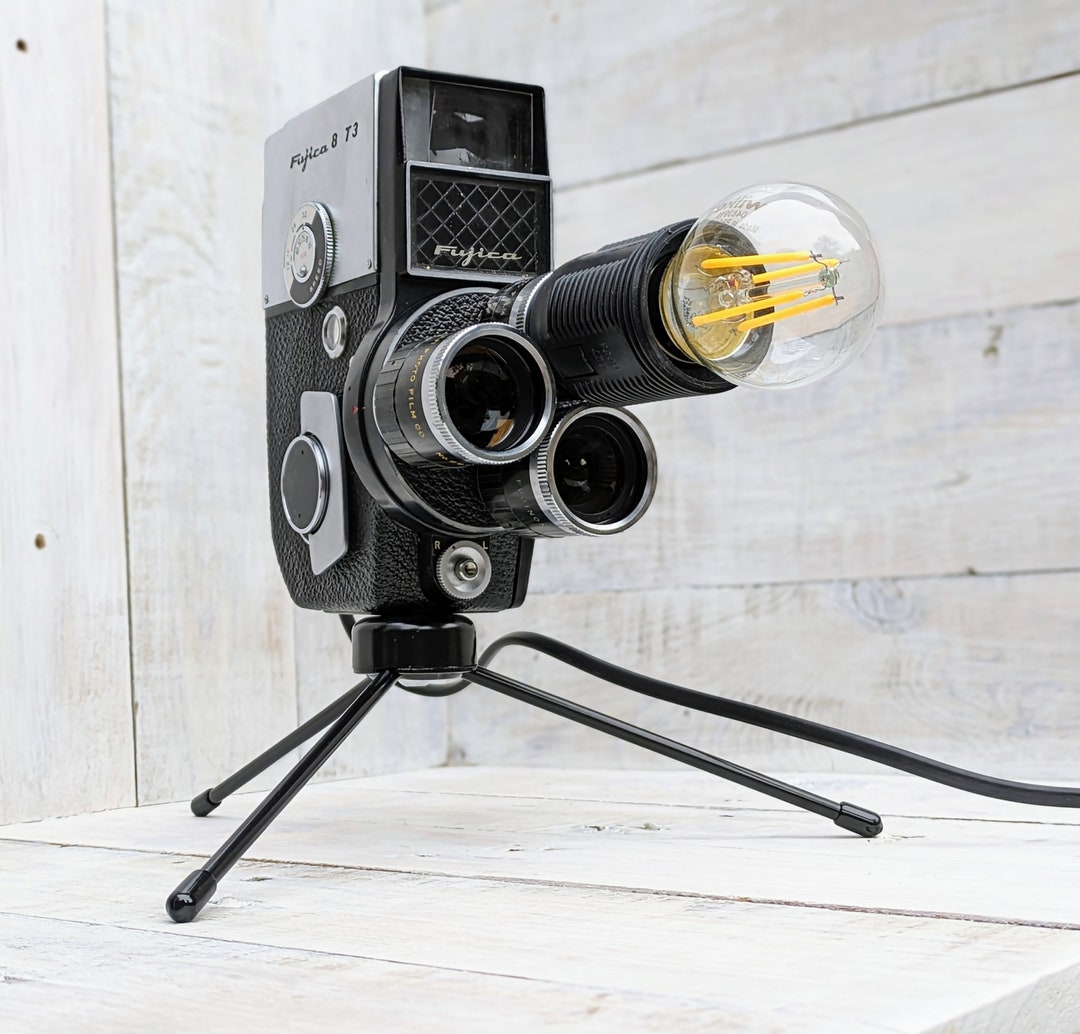 Repurposed 1960s Vintage Cine Movie Camera Lamp Table Desk Etsy