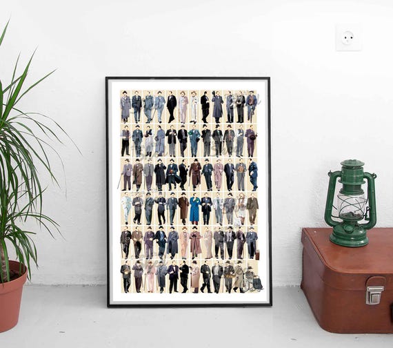 POIROT Wall Art Print , Agatha Christie Detective  TV Show Murder