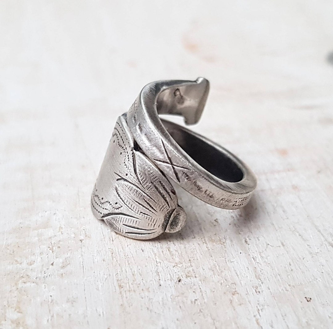 Unisex - SIZE G (UK) Upcycled Wraparound Spoon Ring - Men's / Ladies ...