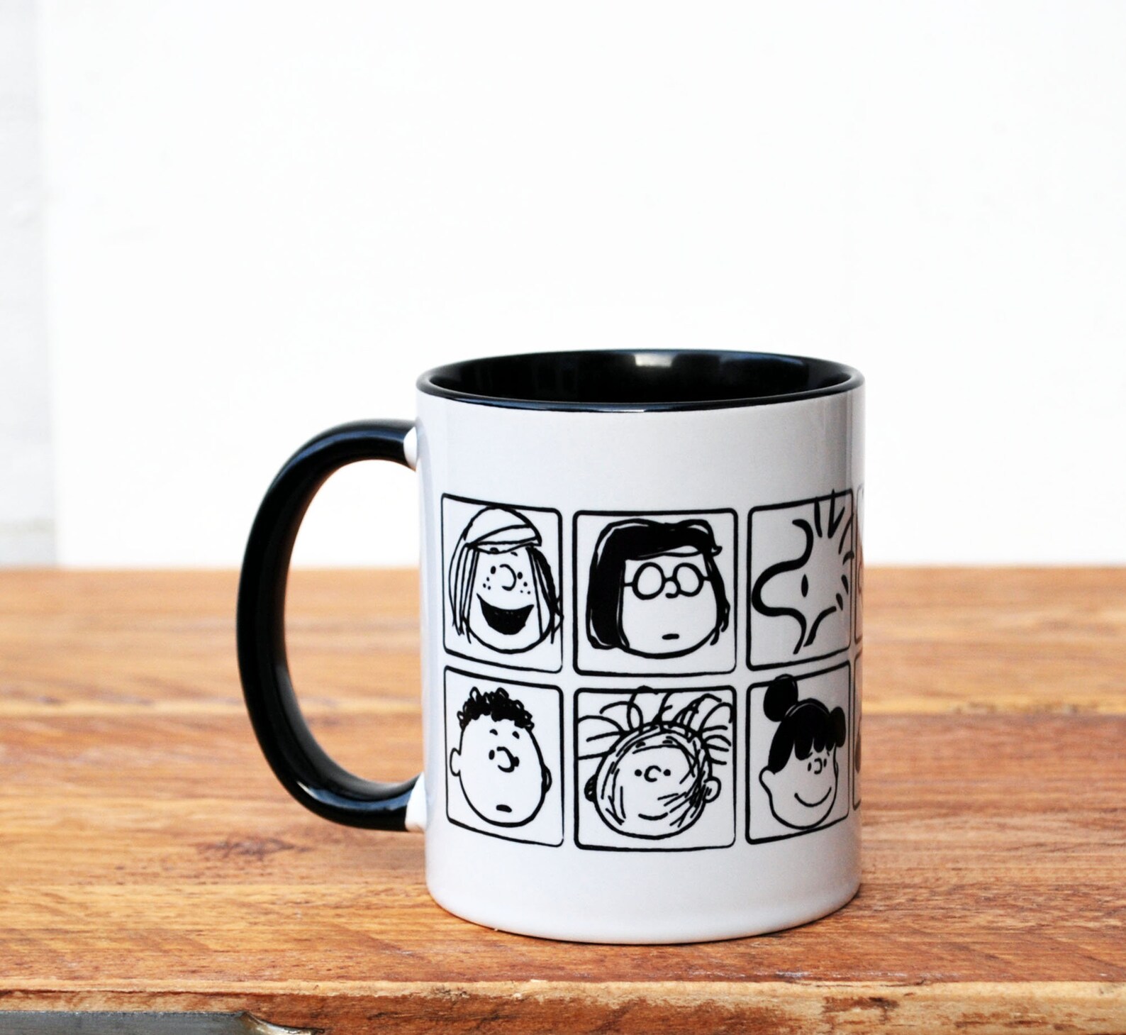 Peanuts Characters Coffee Mug Charlie Brown Snoopy Etsy