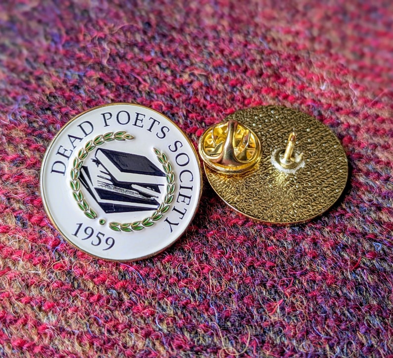 Dead Poets Coat Bag Pin
