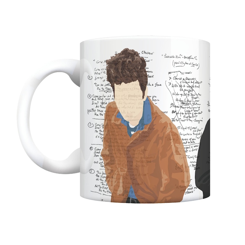 Bob Dylan Coffee Mug The Times they are a Changin Like a Rolling Stone Blowin in the Wind Song Lyrics 60s Folk Music image 1