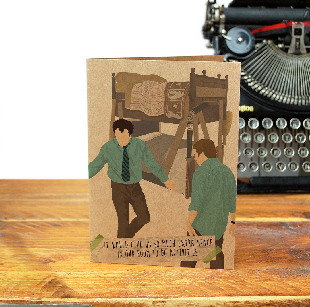 Stepbrothers Step Brothers Bunk Beds Greeting Card Recycled Room for