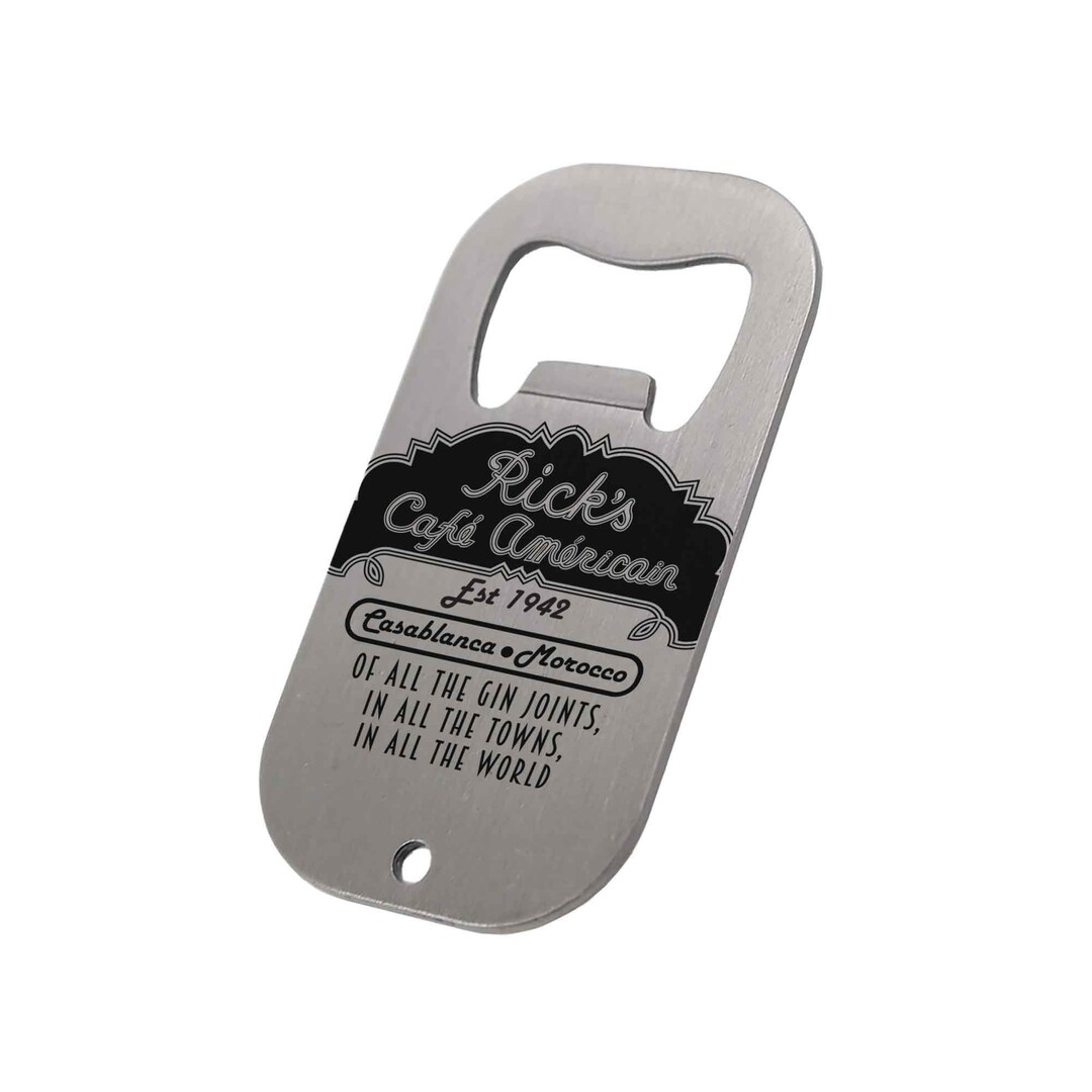 CASABLANCA Ricks Cafe Americain Bottle Opener / Key Ring Fob Gin Gin