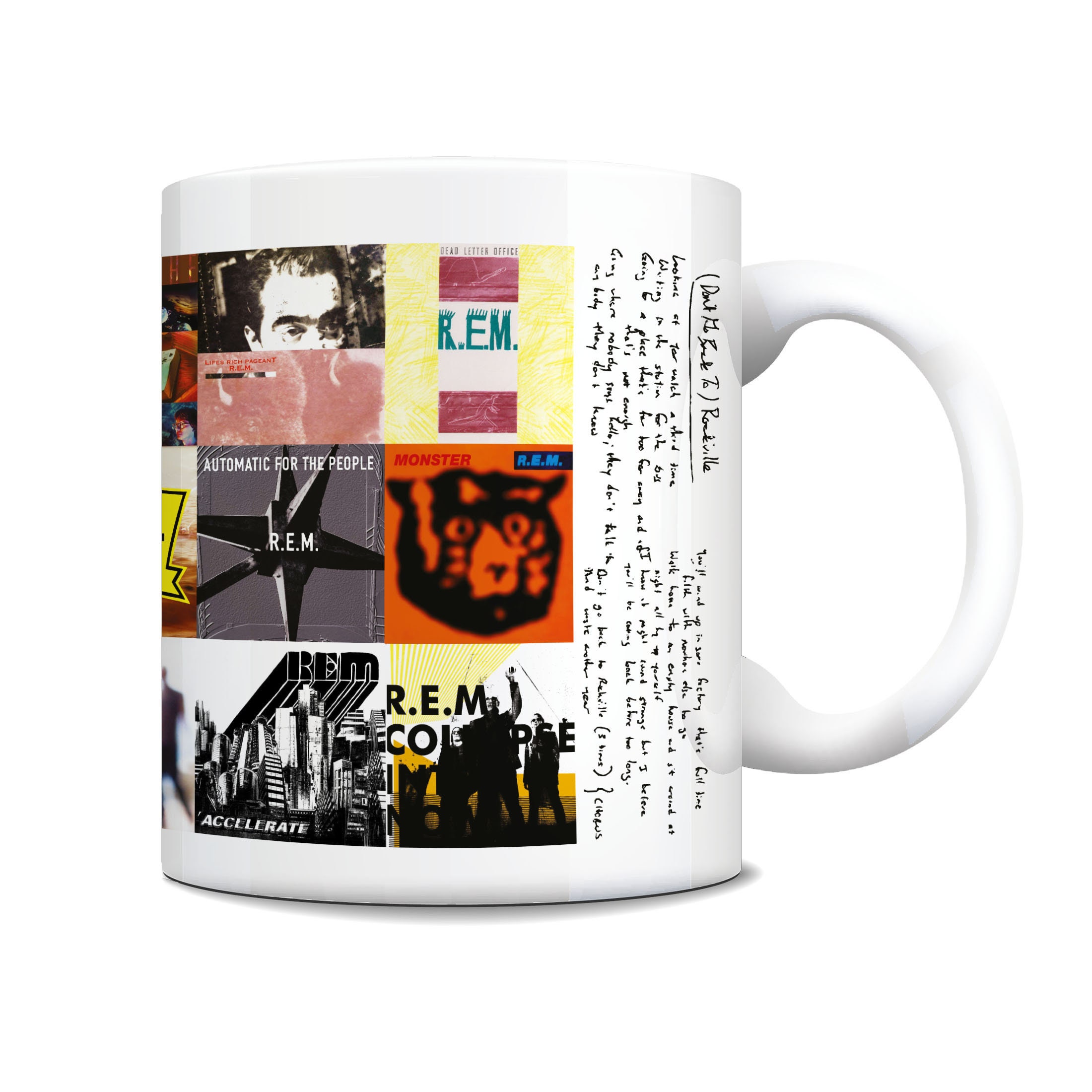 Rem Coffee Mug Cup Band R E M Album Covers Song Etsy Rem Coffee Mug Cup Band R E M Album Covers Song Etsy
