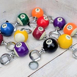 Pool Ball Barware Mancave BBQ Beer Bottle Opener