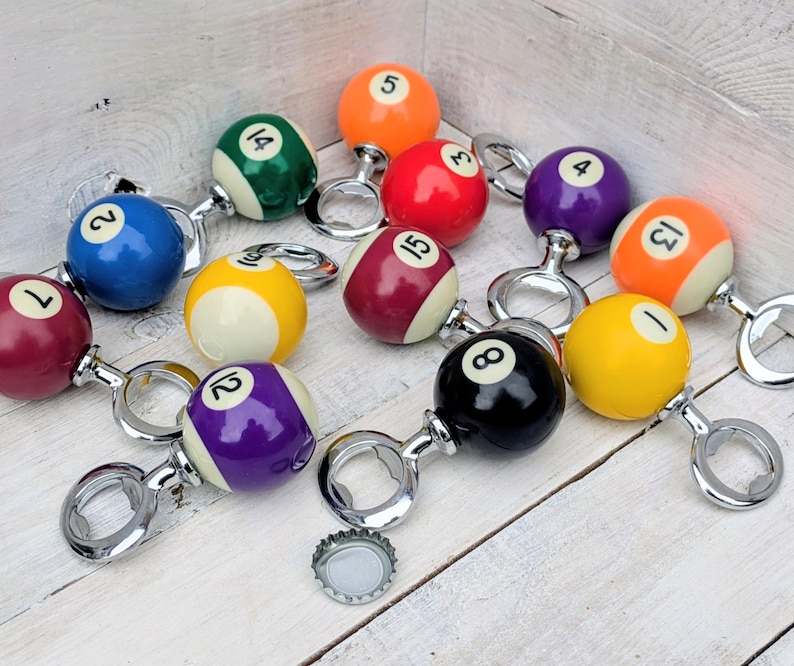 Pool Ball Barware Mancave BBQ Beer Bottle Opener