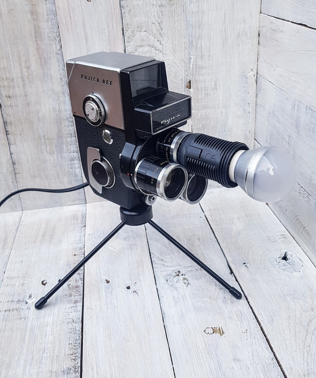 Repurposed 1960s Vintage Cine Movie Camera Lamp Table Desk Etsy