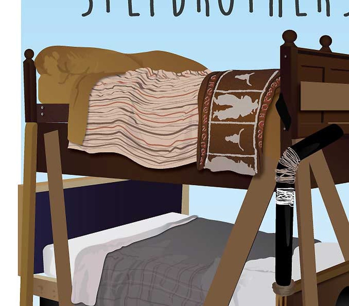 Step Brothers Bunk Beds A3 Wall Art Print Movie Poster Etsy