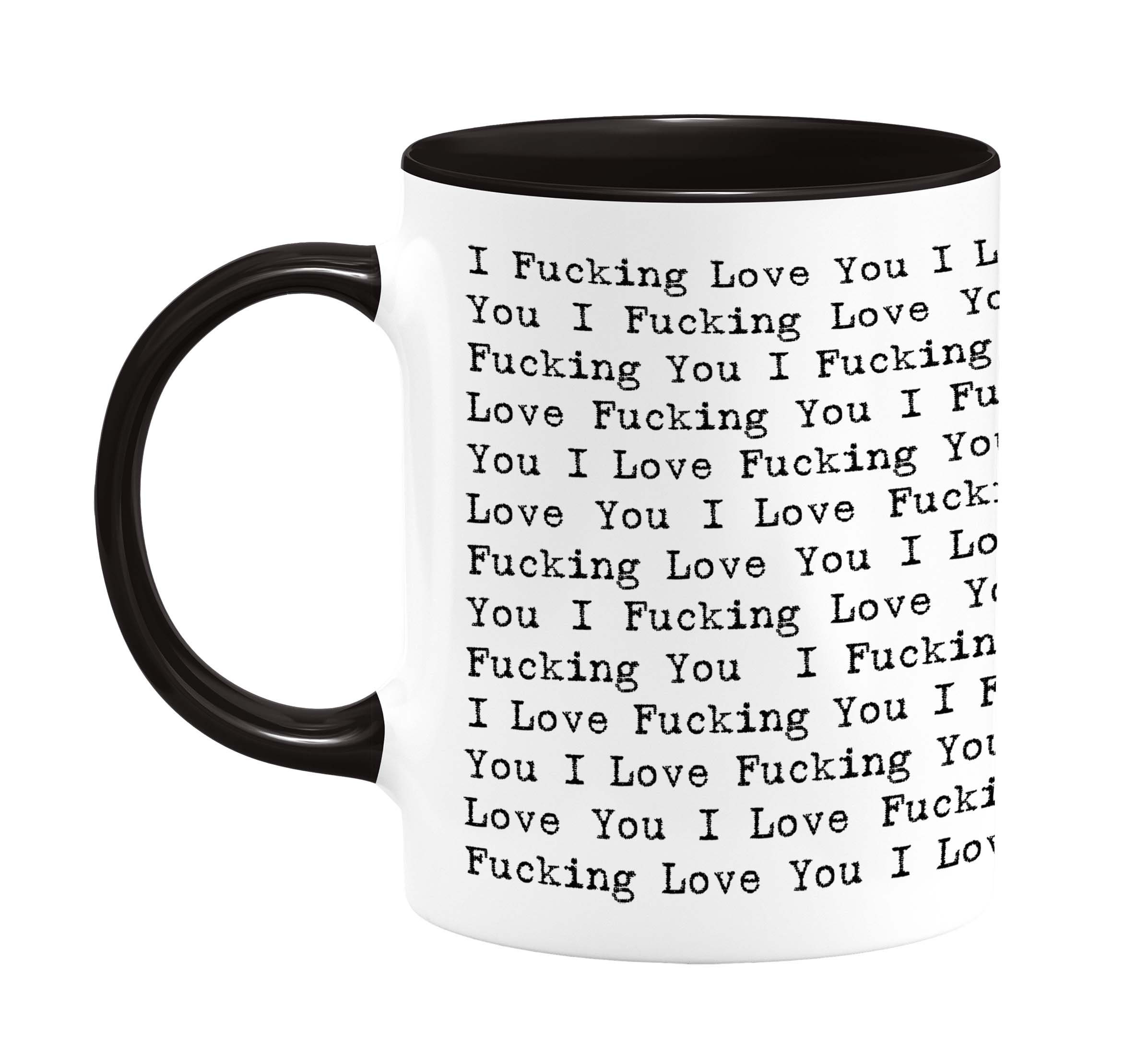 I FUCKING Love You I LOVE Fucking You RUDE Coffee photo image